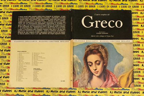 Book libro greco opera - greco, l'opera