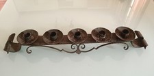 Antico Portacandele In Ferro Battuto