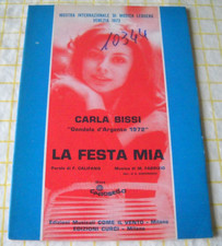 Carla Bissi spartito LA FESTA