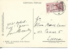 1934 20C EGEO CAMPIONATI MONDIALI DI CALCIO ISOLATO SU CARTOLINA DI RODI X LUCC