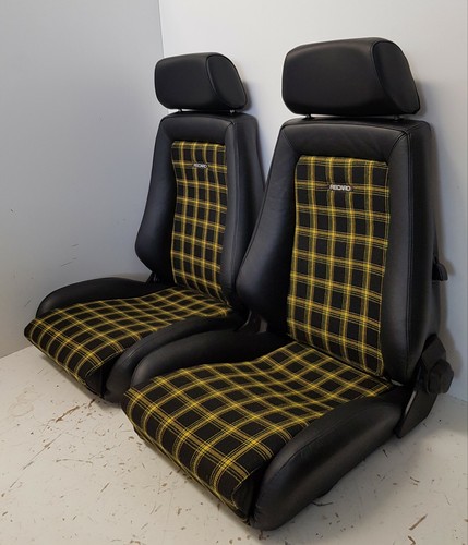 Recaro sedili pelle giallo - recaro, pelle-giallo