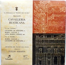 DISCO VINILE 45 GIRI CAVALLERIA RUSTICANA MASCAGNI TULLIO SERAFIN SEBQ 170