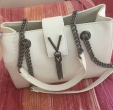 Borsa Donna Valentino Bianca Con Accessori Grigio Antracite Lucido