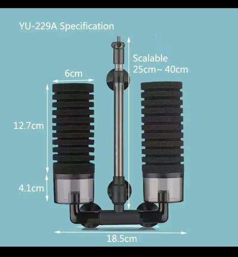 Filtro acquario nero - 1,