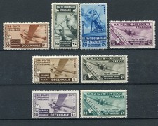 COLONIE EMISS. GENERALI 1933 DECENNALE P.A. SERIE COMPLETA MLH* CAT. S16