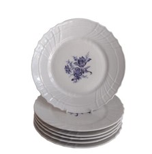 Set 6 Piatti Dessert Richard Ginori Savona Vecchio Ginori 19,5 cm c1960