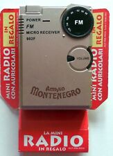 mini radio gadget pubblicitario AMARO MONTENEGRO  