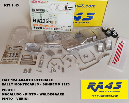 Fiat 124 abarth rally - 1/43,