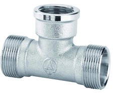 RACCORDO A T FEMMINA IN OTTONE