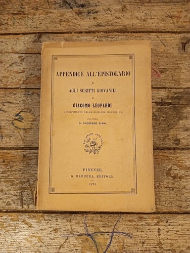 Appendice all epistolario - appendice, e