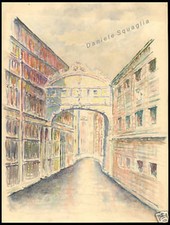ACQUERELLO ORIGINALE 1900