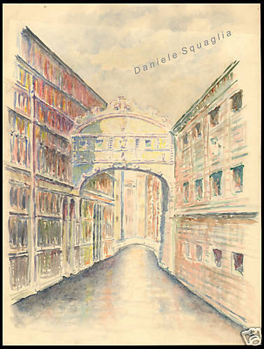 Acquerello originale 1900 - acquerello,