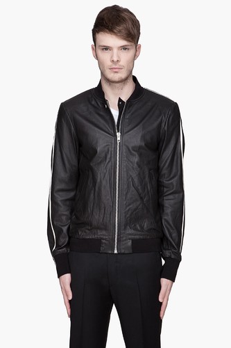 Giacca pelle nera - pelle, con