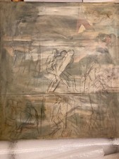 Glauco tarquini, studio su tela. Autenticato