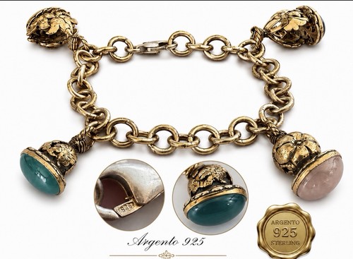 Bracciale argento 925 placcato - bracciale,