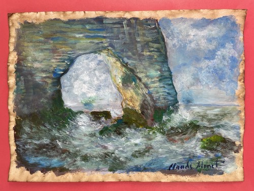Claude monet disegno quadro - e,