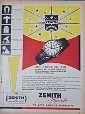 ZENITH OROLOGI   - PUBBLICITA'