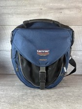 Borsa a tracolla Tamrac Velocity 7 blu navy nera imbottita per fotocamera