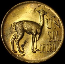Perù 1 Sol de Oro 1970 moneta