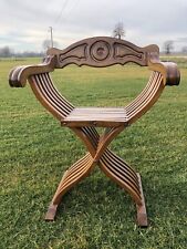 Sedia Savonarola Restaurata