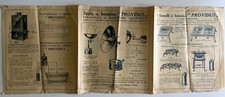 VINTAGE PUBBLICITà CATALOGO PROVIDUS FORNELLI LAMPADA