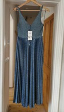 Abito a pieghe Zara SS21 Lungo