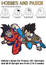 Patch Goku Vegeta Dragon Ball gt z super sayan iron on toppa termoadesiva fight