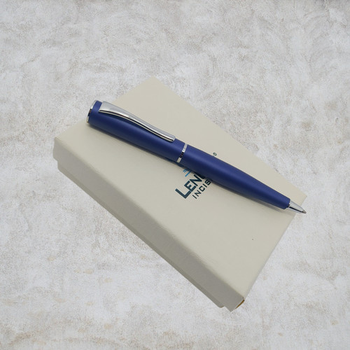 Penna sfera metallo - sfera, blu