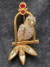 Spilla pappagallo swarovski