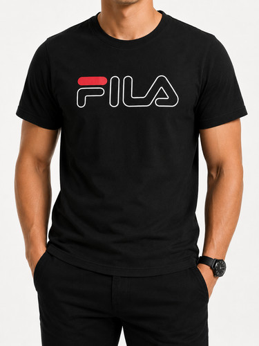 Shirt fila uomo - t-shirt, nera