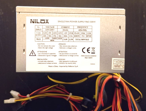 Nilox 8500btx 500w atx - lc-8500btx,