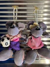 Diddle Diddl Diddlina Diddlino coppia peluche 15 cm ventosa anni 90
