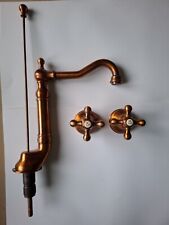 Rubinetto LAVELLO DEDRA Fratelli.FRATTINI Ottone Antico Vedi Foto BOCCA ANTICA 