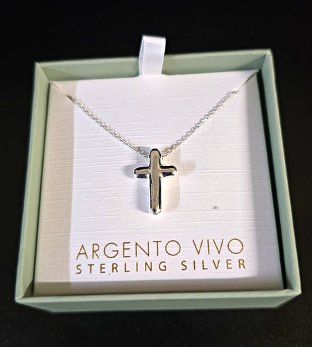 Collana ciondolo croce argento - ciondolo,