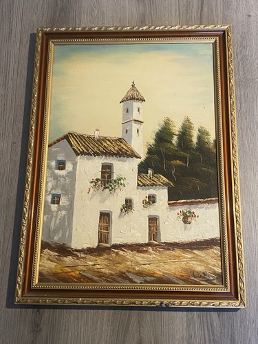 Dipinto olio vintage dias - olio,
