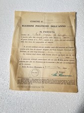 ELEZIONI POLITICHE 1934 FASCIO