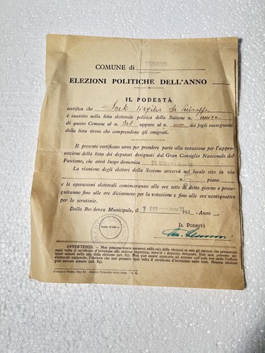 Elezioni politiche 1934 fascio - 1934,