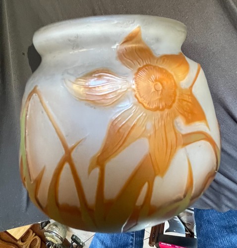 Vase verre emile galle - vase,