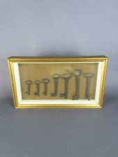 GLASS LIBRARY WITH GOLD FRAME