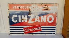 Insegna Tabella Smaltata Cinzano