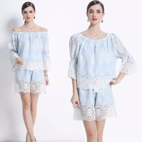 Completo donna azzurro - donna,