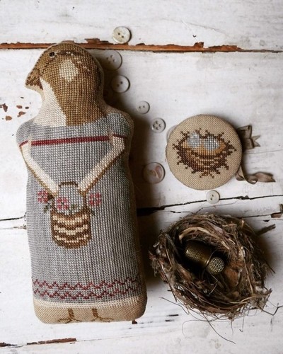 Jenny pinkeep cross stitch - jenny,