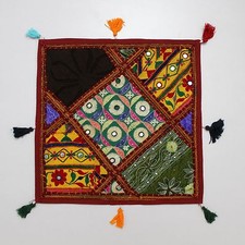 Copricuscino etnico patchwork multicolore decorazione casa federe divano copr...