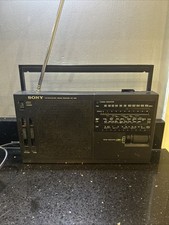 Radio d'epoca Sony ICF 1200 ricevitore 4 bande FM/MW/LW/SW nero