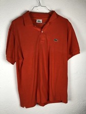 Lacoste Polo Maglietta Top 100% originale Arancione taglia M Uomo Men T-shirt