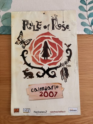 Rule rose ps2 calendario - rose,