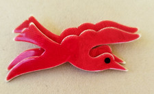 Lea Stein Couple of Albatros brooch in perfect condition. Never worn