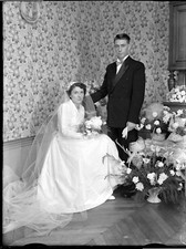 Mariage Ritratto Mariés Fiori