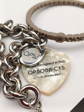 OPSOBJECTS COPPIA BRACCIALI - CATENA E SILICONE