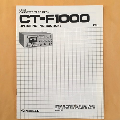 Manuale istruzioni cassette